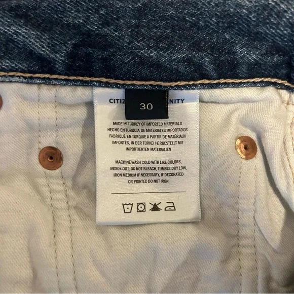 Citizens of Humanity Dahlia Bow Leg Baby Roll Jeans Size 30
